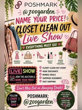 Poshmark Closet Clean Out Live Show